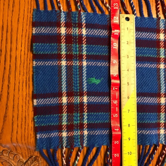 POLO Ralph Lauren 100% Merino Wool 58”x14” - Picture 6 of 9
